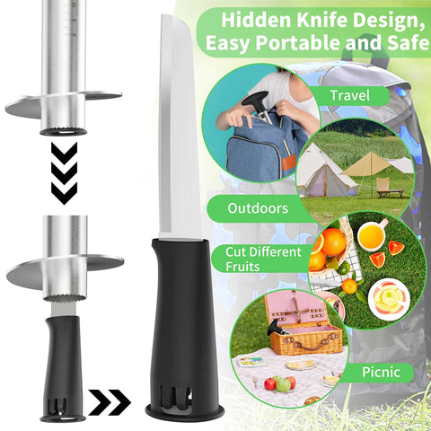 Newness Pineapple Corer drill compatibility with hex head shown