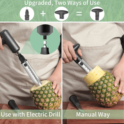 Newness Pineapple Corer measure marks for depth control