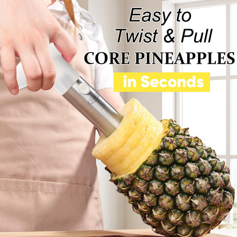 Newness Pineapple Corer preserves shell for serving bowl presentation