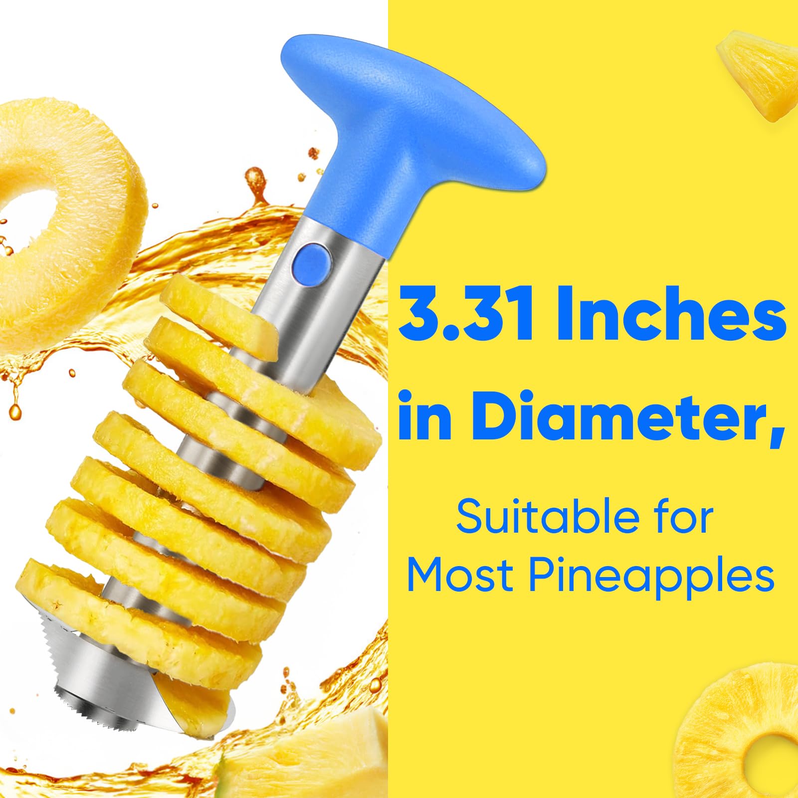 Newness Pineapple Slicer delivering uniform rings in seconds.
