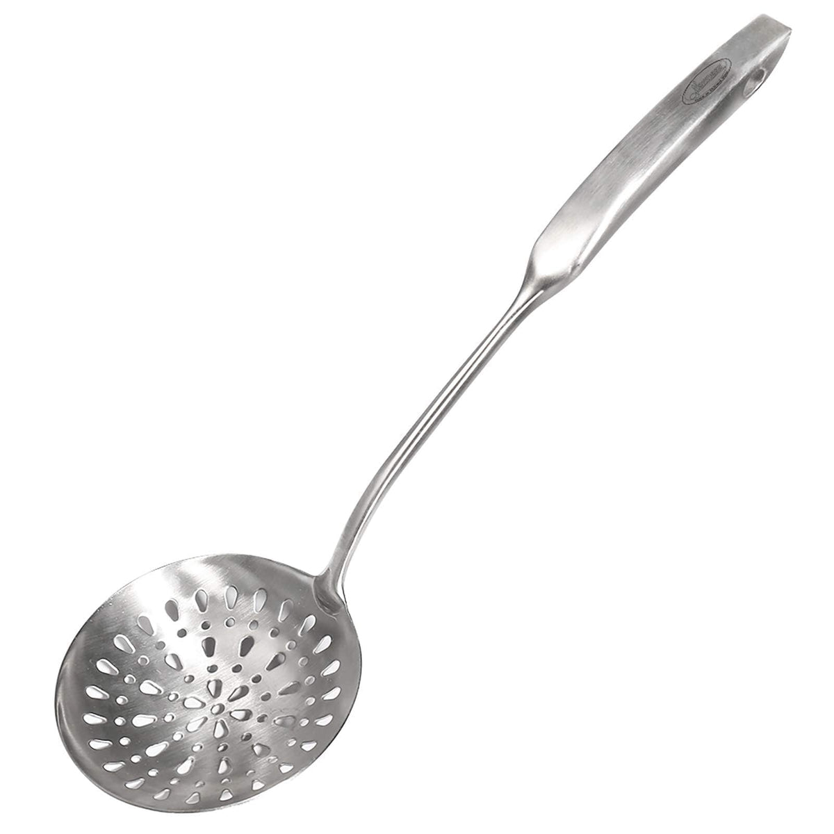 Newness Skimmer Slotted Spoon rustproof finish ideal for frying and draining.