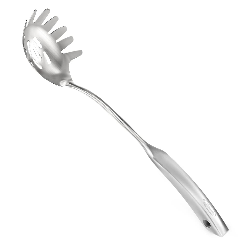 Newness spaghetti server rustproof design for lasting kitchen use.