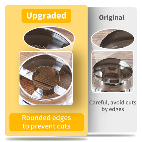 Newness stainless steel cob thresher blade enables quick kernel removal.