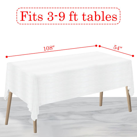 Newook disposable tablecloth with spillproof design for mess-free events