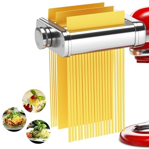 NEWSETS 3in1 sheet-roller creates even pasta sheets for consistent results