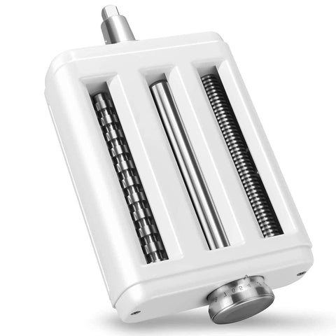 NEWSETS KitchenAid-compatible pasta attachment ready for use