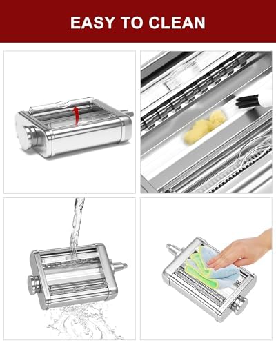 NEWSETS compact design saves counter space while making fresh pasta