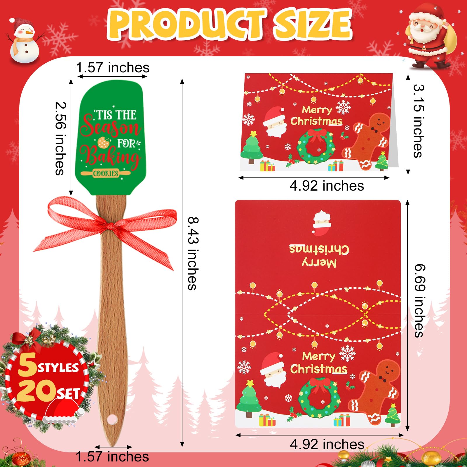 Newtay spatula featuring snowman design for holiday cooking
