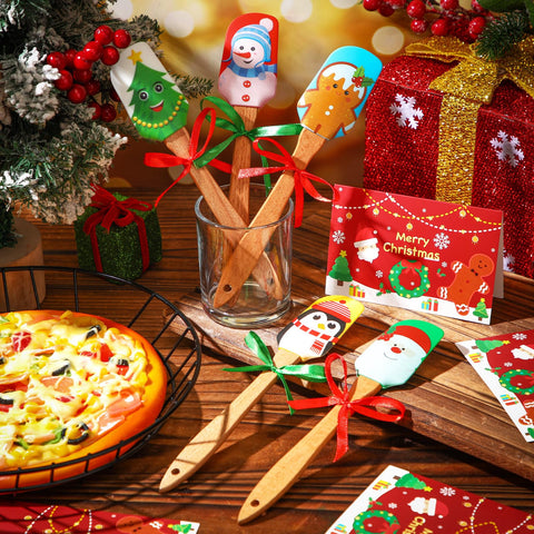 Newtay spatula gingerbread-man pattern adds holiday charm to baking.