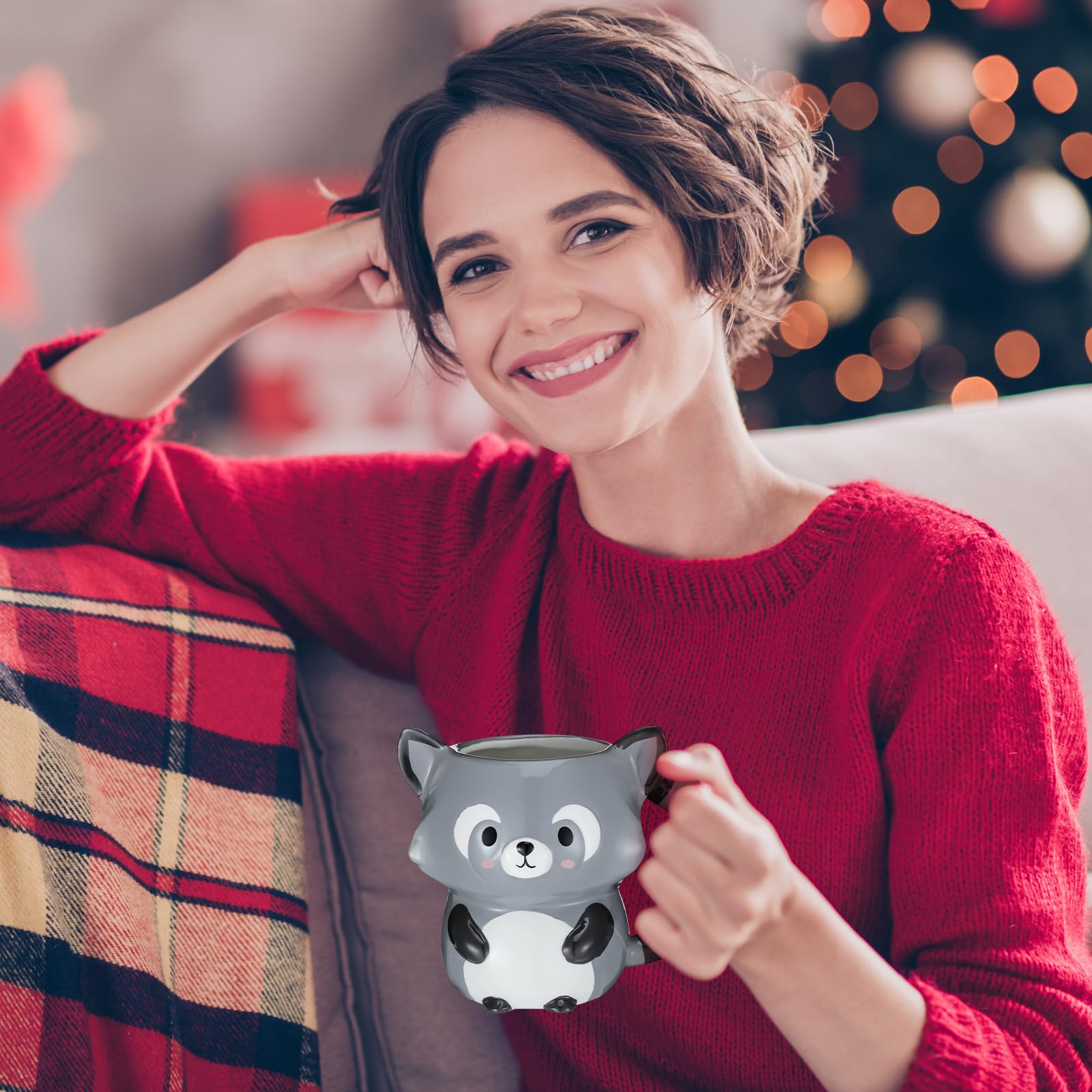 Newtay raccoon keychain adds durable charm for daily use