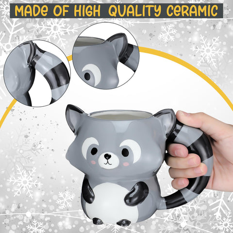 Newtay raccoon mug handle design with smooth edges for easy grip