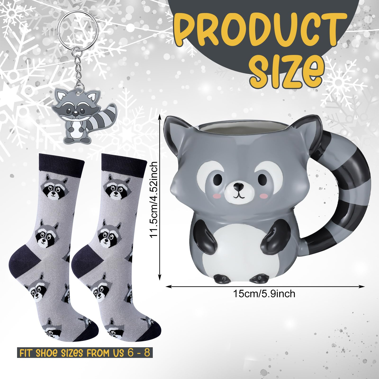 Newtay raccoon socks provide soft, comfy warmth for chilly days