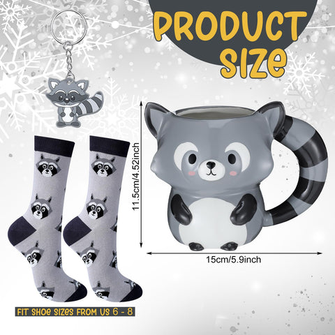 Newtay raccoon socks provide soft, comfy warmth for chilly days