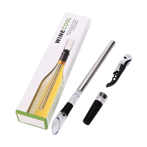 Newward iceless wine chiller bottle cooler rod fits standard bottles for precise cooling