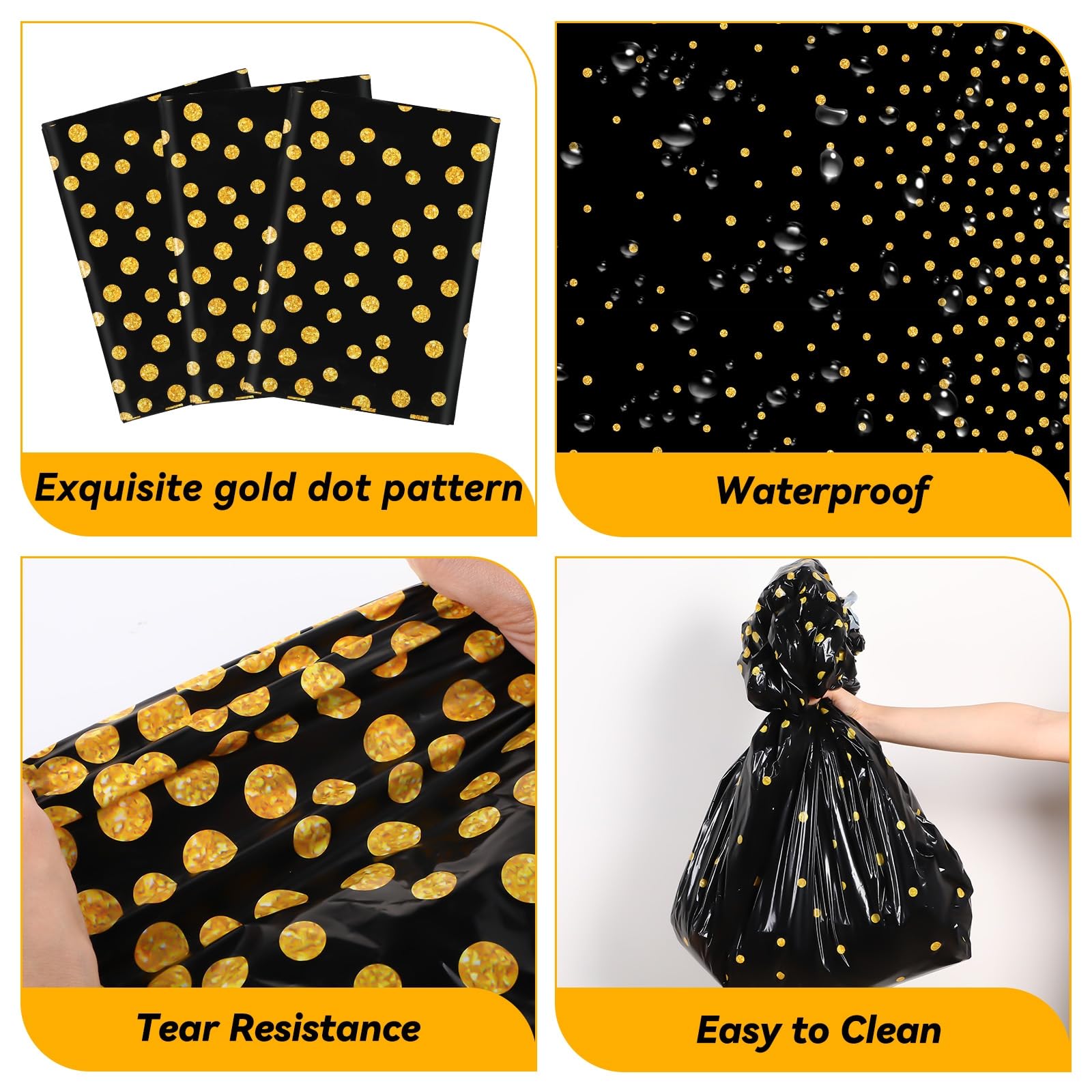 Newwiee dots-pattern closeup highlights the elegant dot design for stylish events