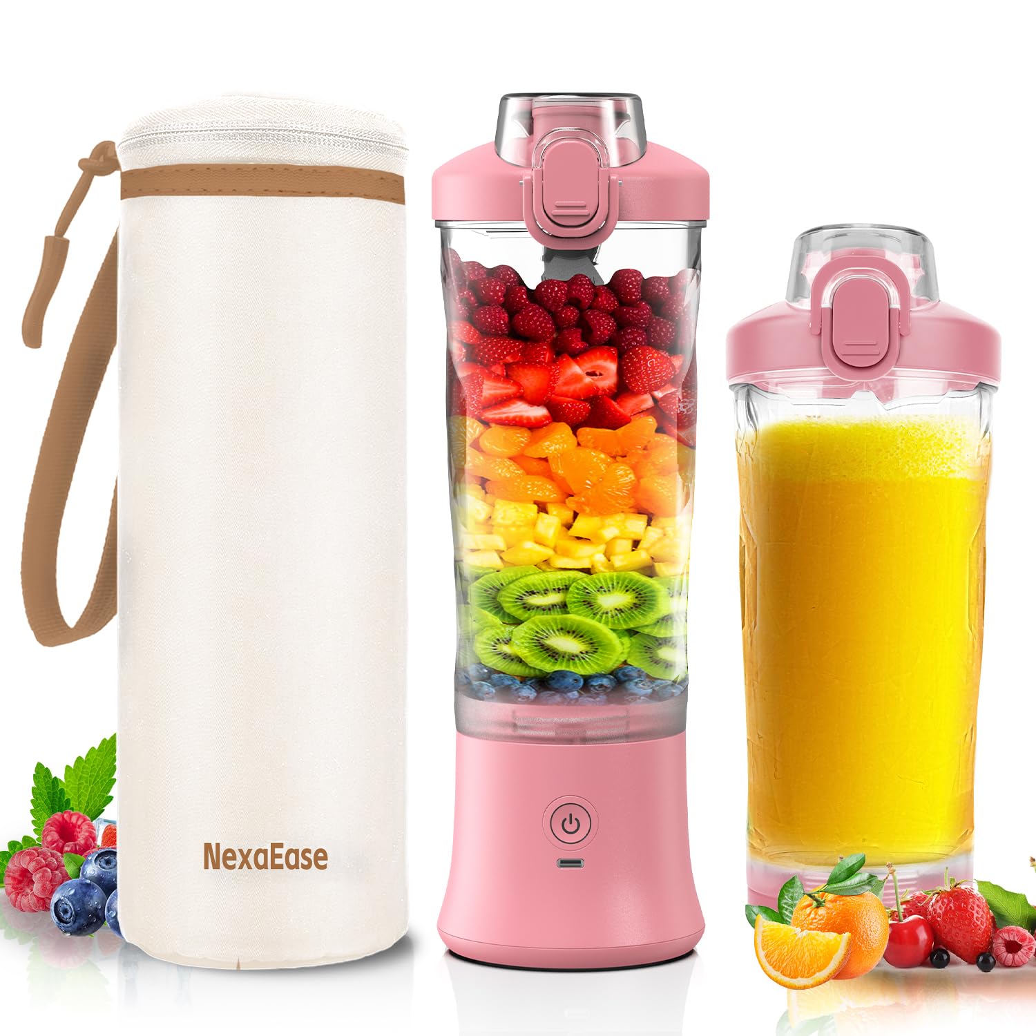 NexaEase portable blender with diamond jar for on-the-go smoothies.