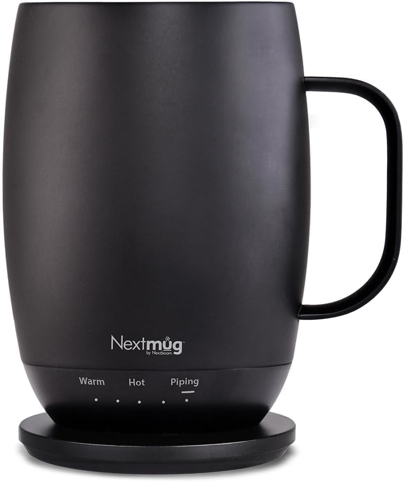 Nextmug Plus 18oz capacity for longer coffee days