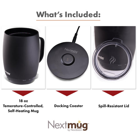 Nextmug Plus spill-resistant lid prevents leaks