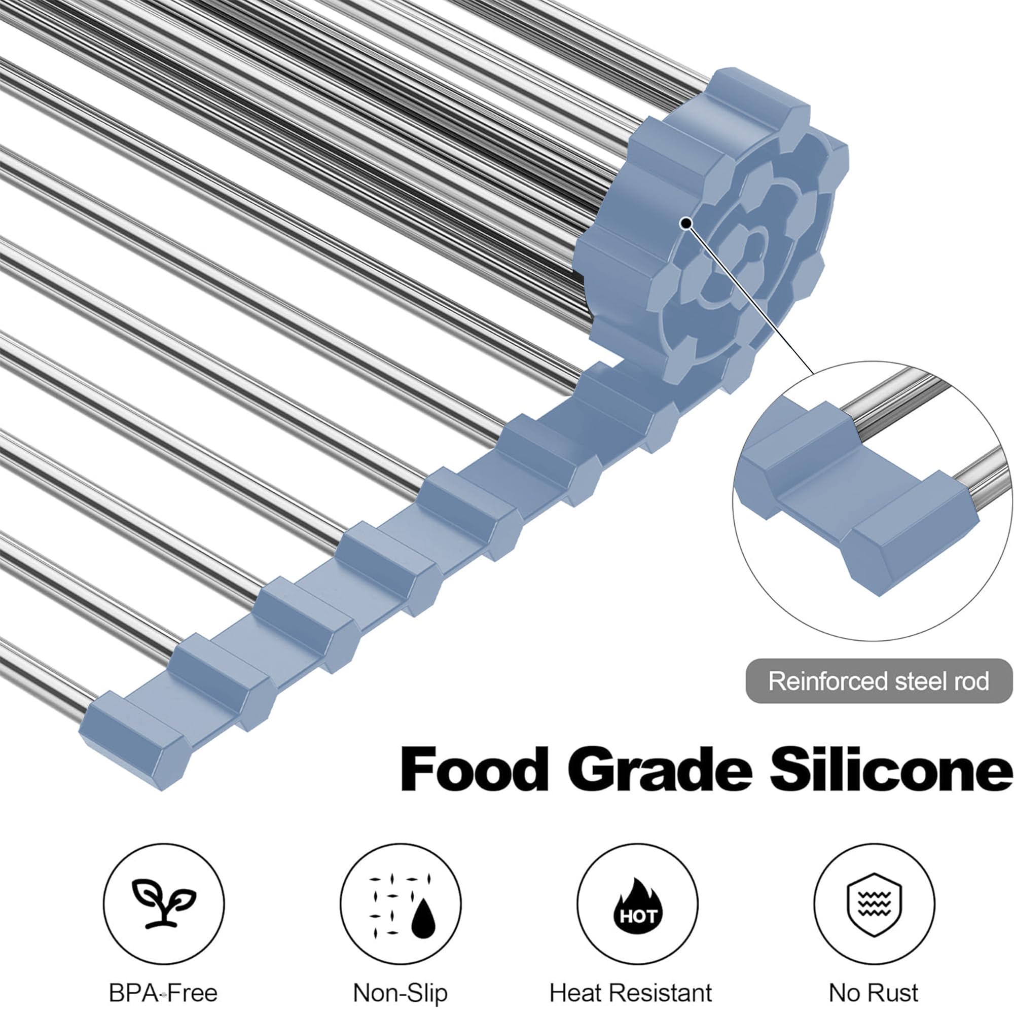 NEZUIBAN drying rack easy to clean and dishwasher-safe for convenience