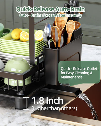 Nfnoyp utensil holder keeps kitchen tools organized and accessible.