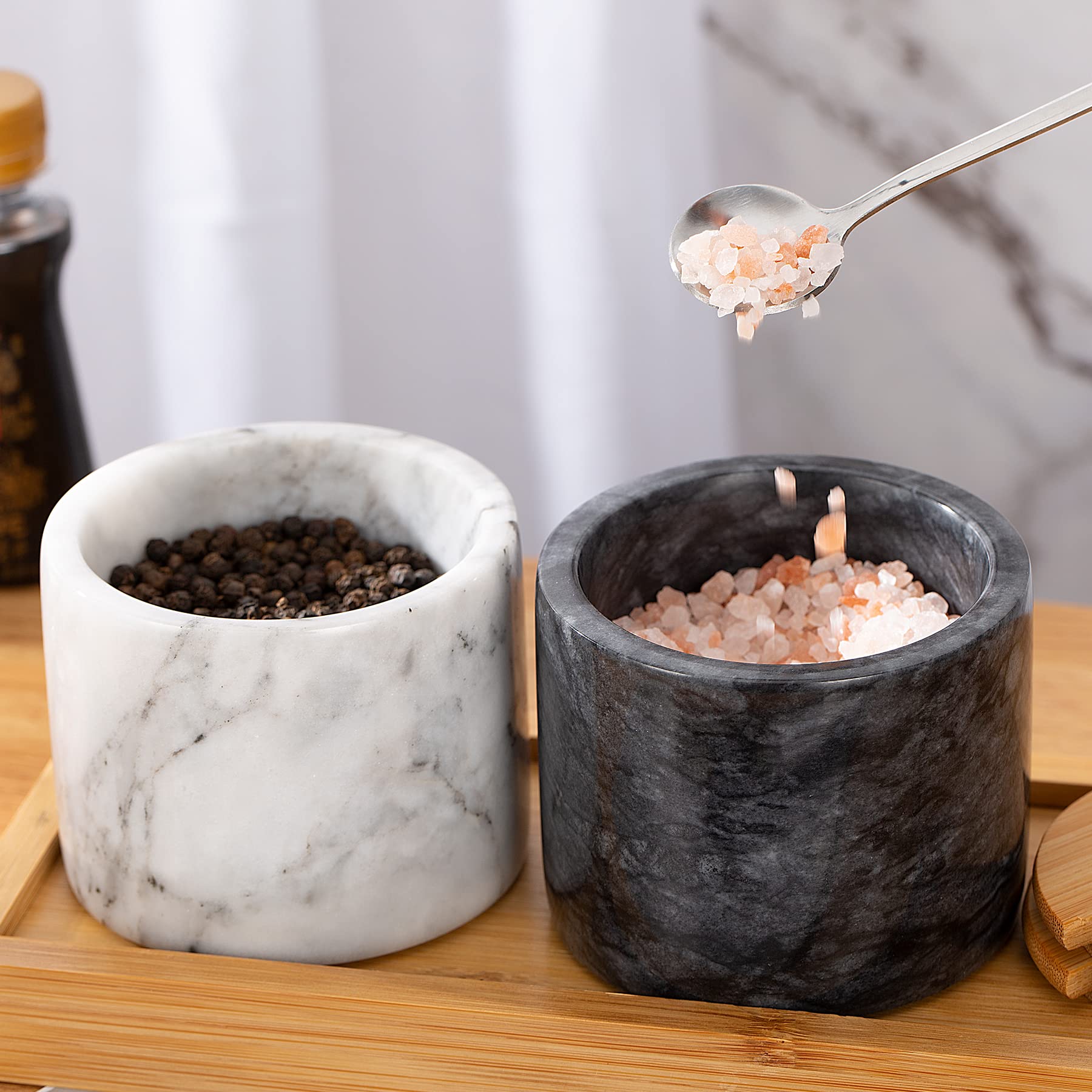 NHKRTE marble salt cellar gift-ready packaging and presentation