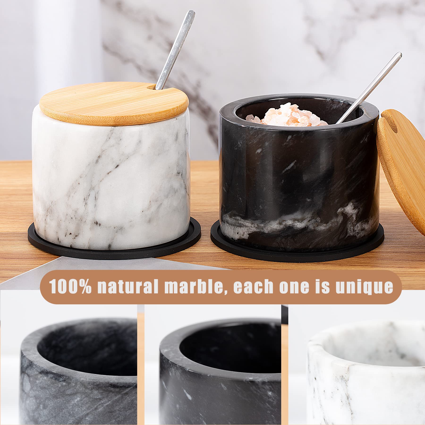 NHKRTE white and black marble pattern adds elegant kitchen decor.