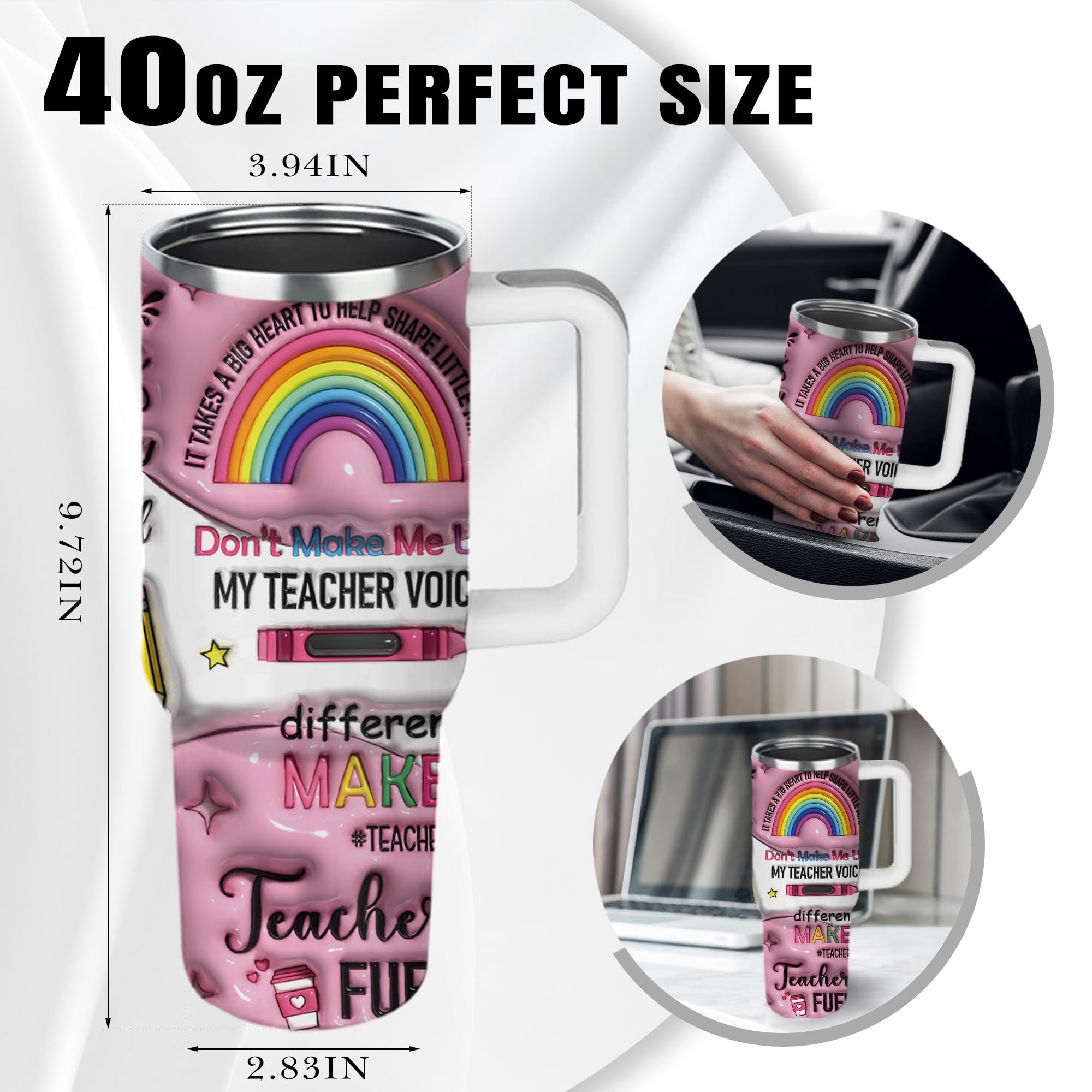 NIAXAUYT back-to-school gift idea featuring the 40oz tumbler with lid.