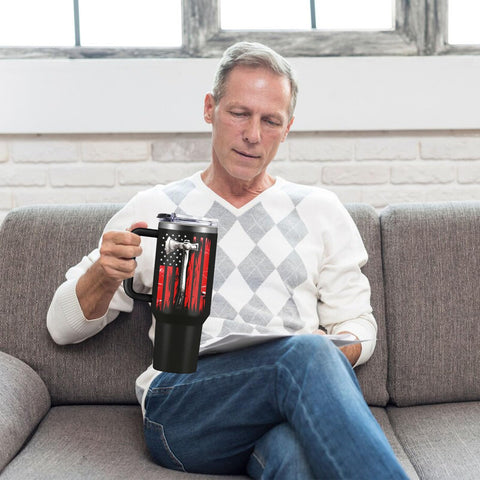 NIAXAUYT 40oz tumbler for generous servings and long-lasting temperature control.