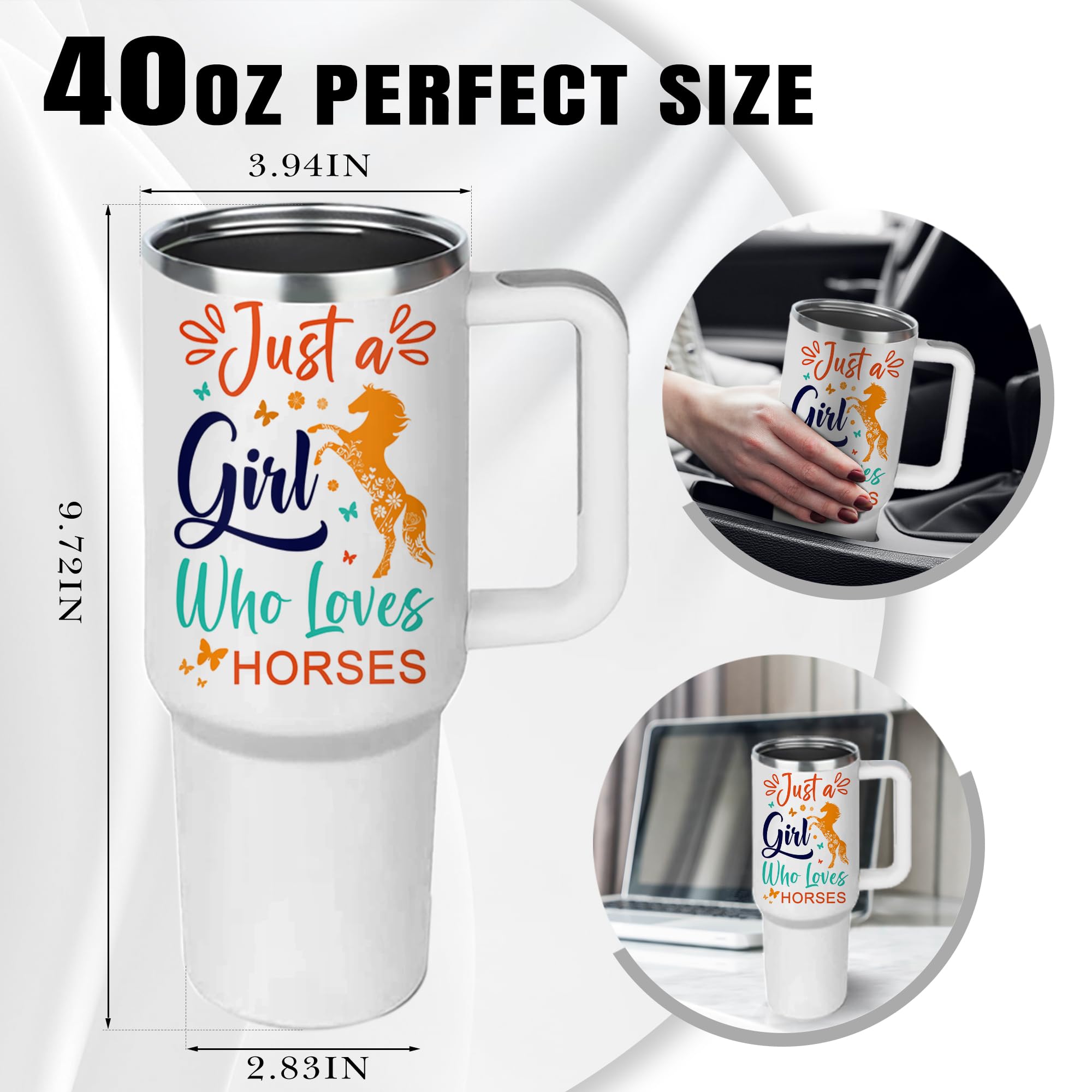 NIAXAUYT Christmas gift idea 40oz tumbler suitable for birthdays and holidays.