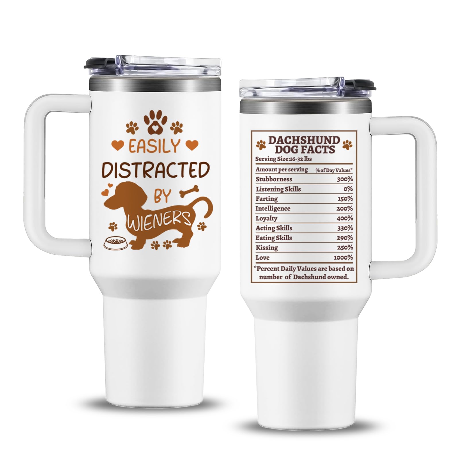 NIAXAUYT dachshund gifts women tumbler design, perfect for daily coffee on the go.