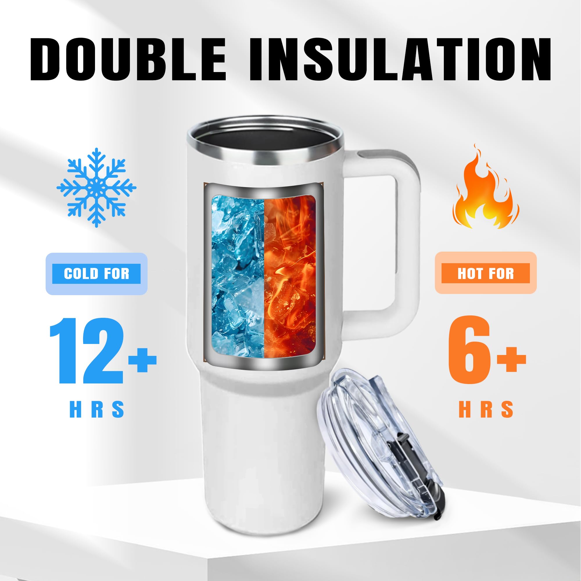 NIAXAUYT double-wall vacuum insulation preserves hot or cold beverages longer.