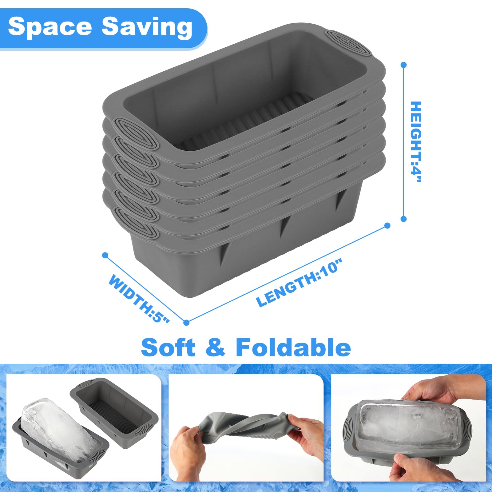 Nicalas easy-demold mold provides simple removal and quick storage.