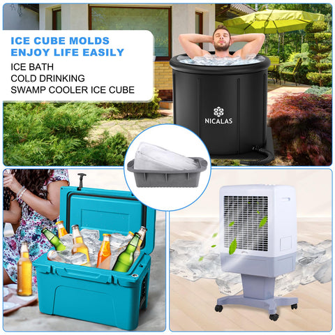 Nicalas grey ice mold kit blends with gym or home setups.