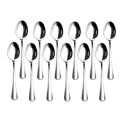 Nice Kitchen 12-piece heavy-duty teaspoons set, mirror finish, ideal for daily home use.