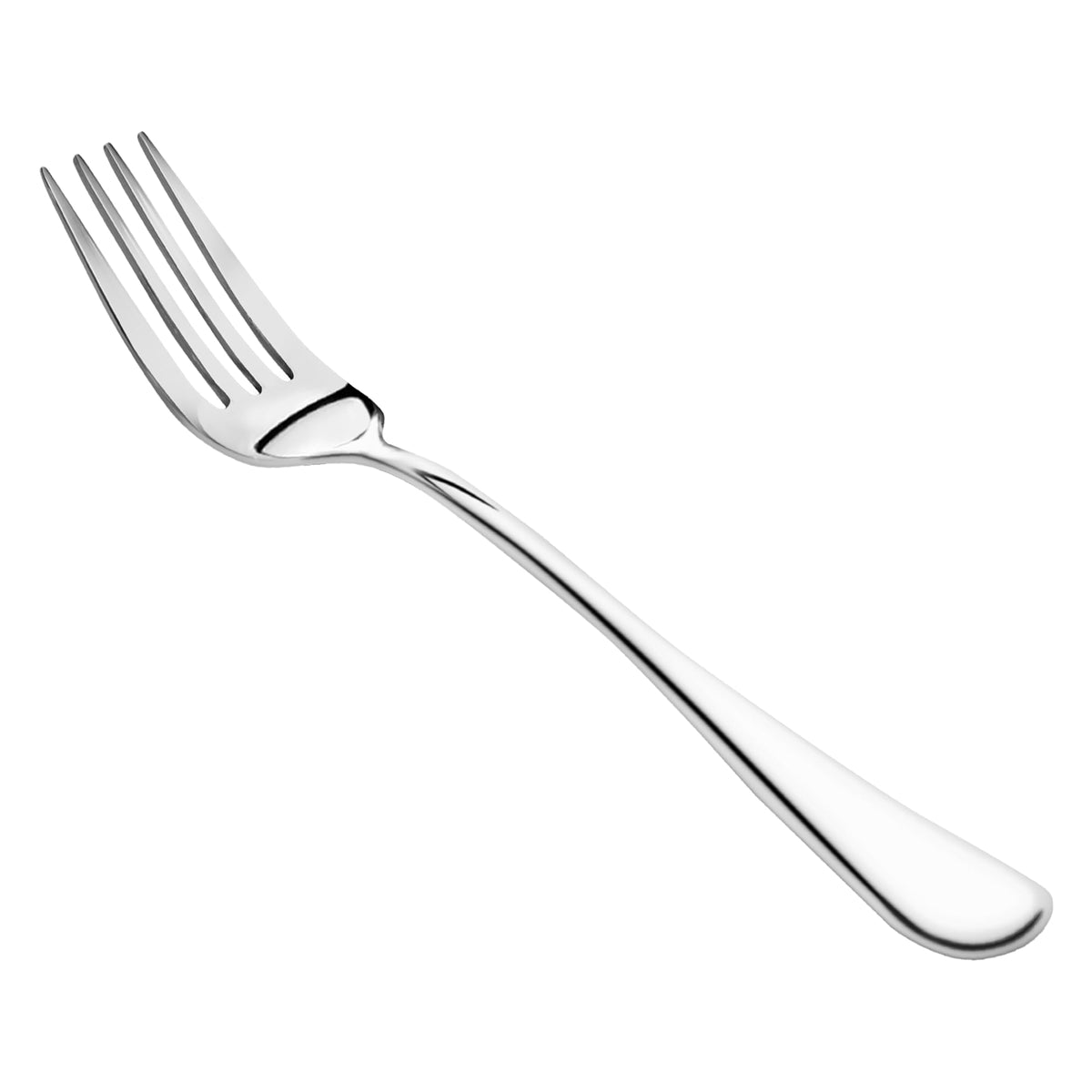Nice Kitchen 8-piece dinner forks set with mirror polish for an elegant table setting.