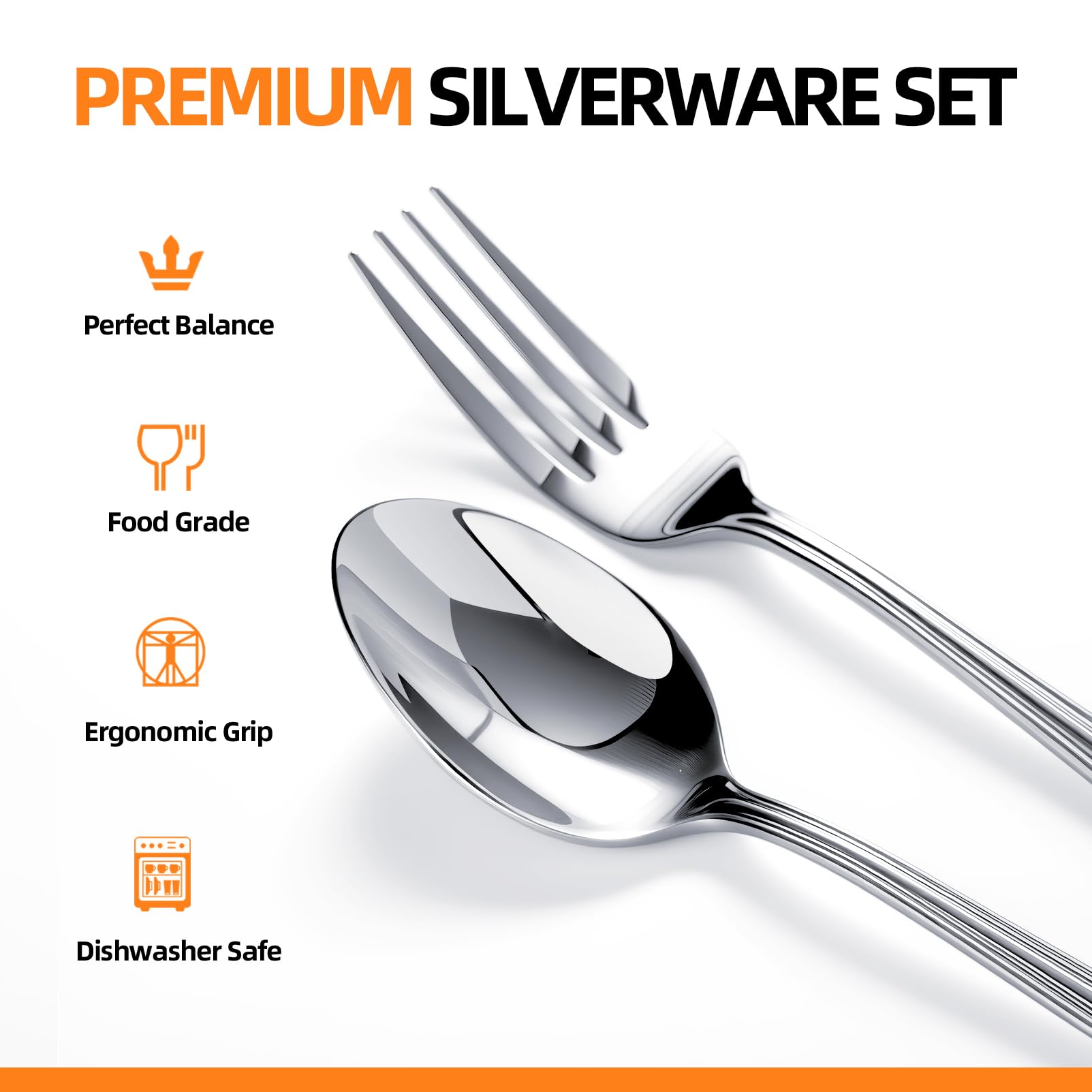 Nice Kitchen Luster Series salad forks, elegant addition to table settings.