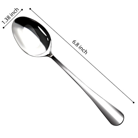 Nice Kitchen mirror-polished teaspoons catch light, elevating tableware aesthetic.