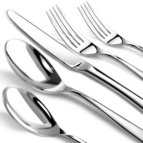 Nice Kitchen 12-piece dining forks with mirror finish for daily use