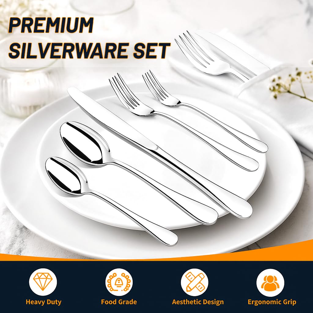 Nice Kitchen dinner spoons balanced for soups and desserts.