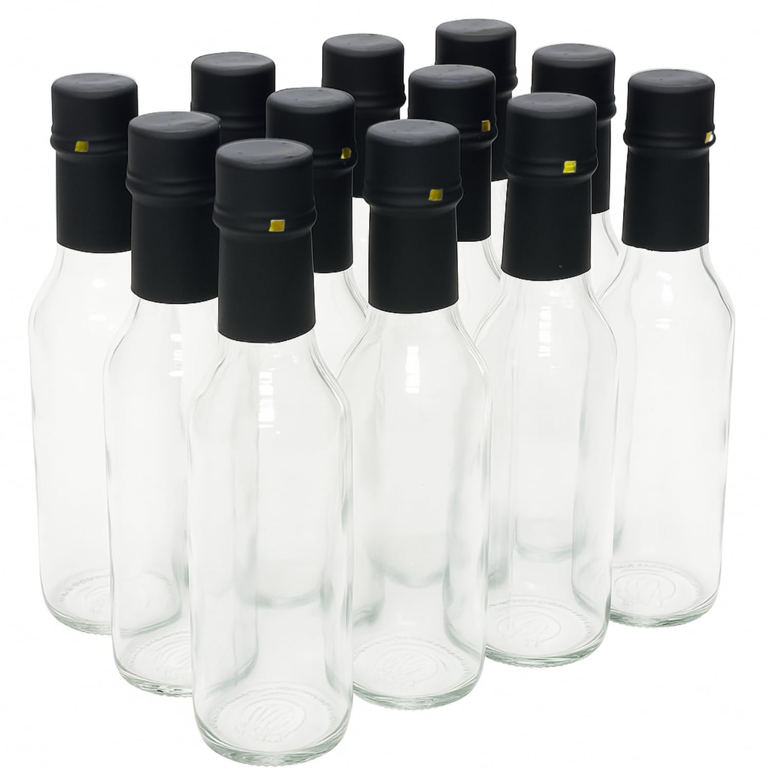 Nicebottles clear glass woozy bottle for precise pours of sauces or oils