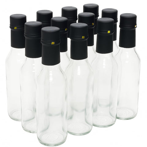 Nicebottles clear glass woozy bottle for precise pours of sauces or oils