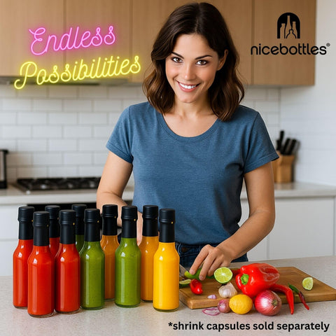 Nicebottles commercial-ready bottles for display and distribution.