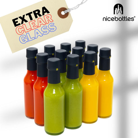 Nicebottles Woozy Bottle during heat shrink application for a secure seal.