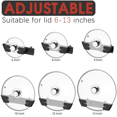 Nicejak lid holder with adhesive and screws for secure mounting