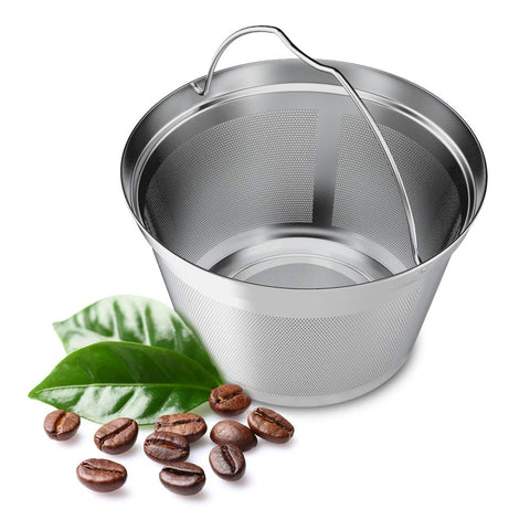 Nicelucky reusable basket filter for 4-5 cup brews, reducing waste