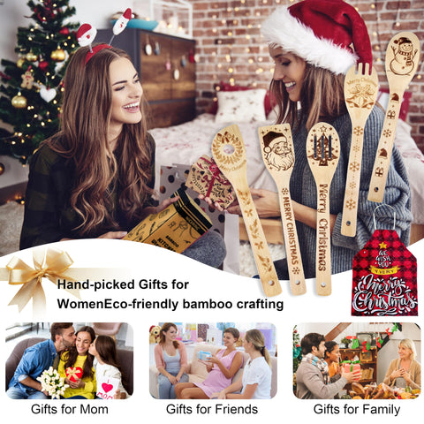 NICERINC Christmas apron pairs with spoons for festive gifting