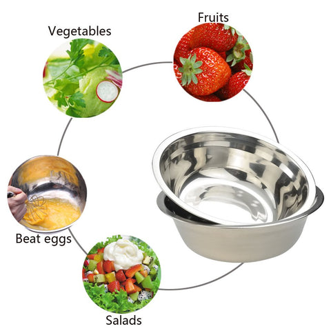 Nicesh bowls feature dishwasher-safe stainless steel for easy cleaning.