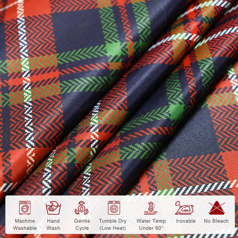 NiceTatertay close-up of plaid texture showing premium woven fabric quality