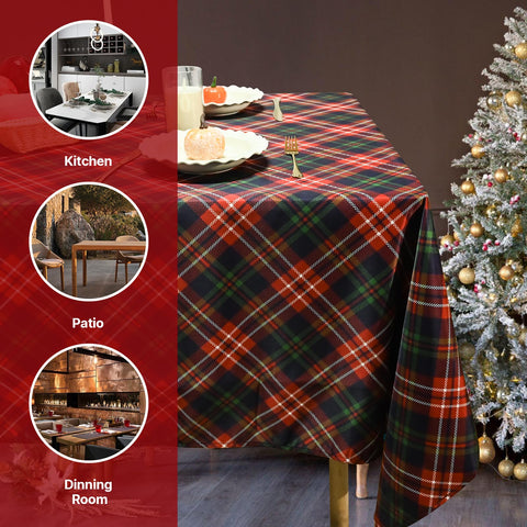 NiceTatertay easy-care tablecloth stays crisp after cold-wash cycles