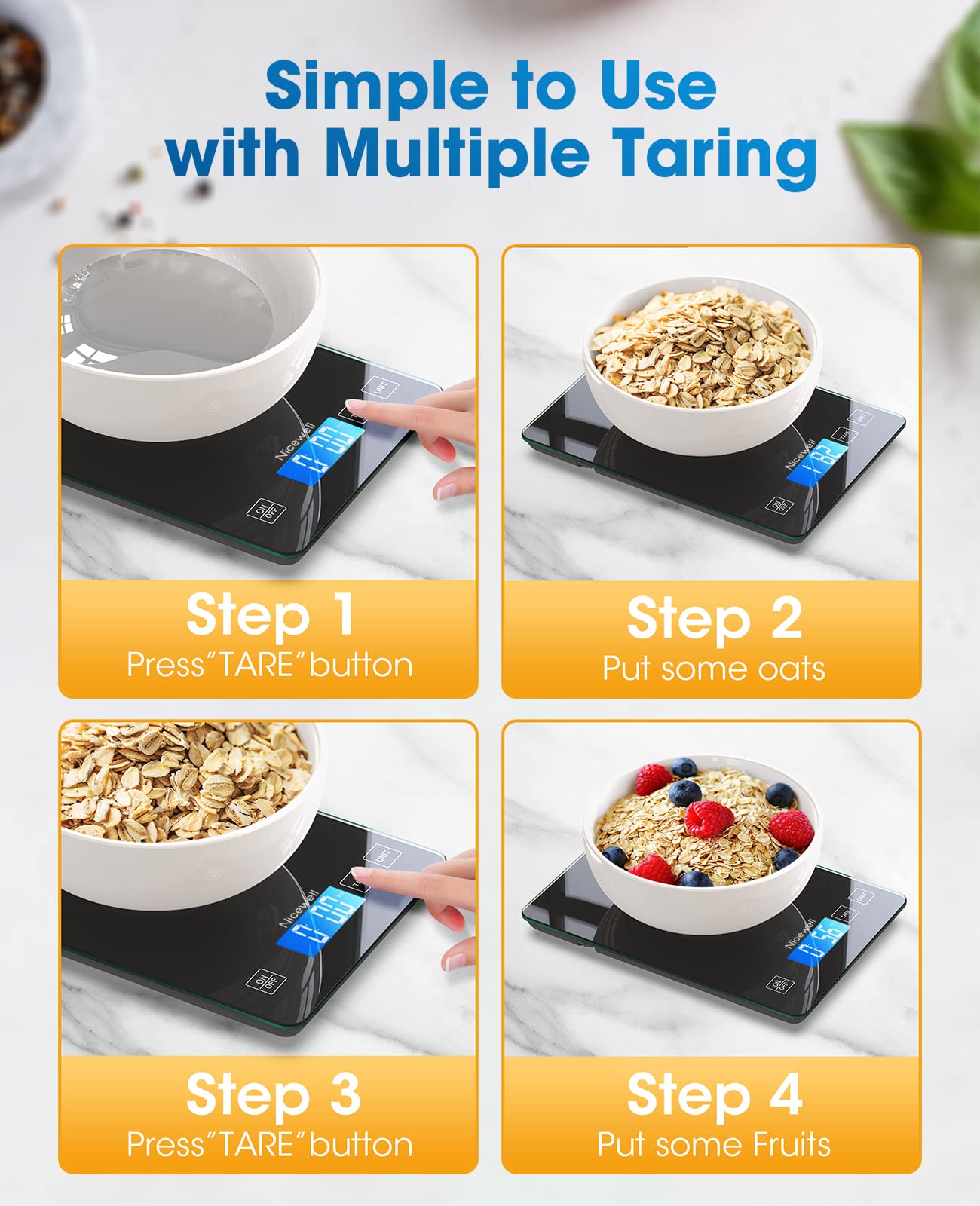 Nicewell includes two AAA batteries for immediate, hassle-free setup.